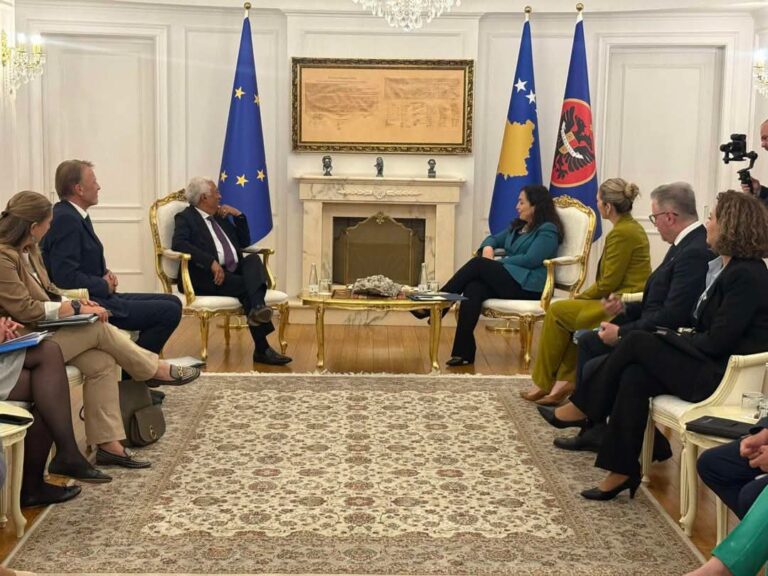 Mbahet takimi mes presidentes Osmani dhe Antonio Costas 