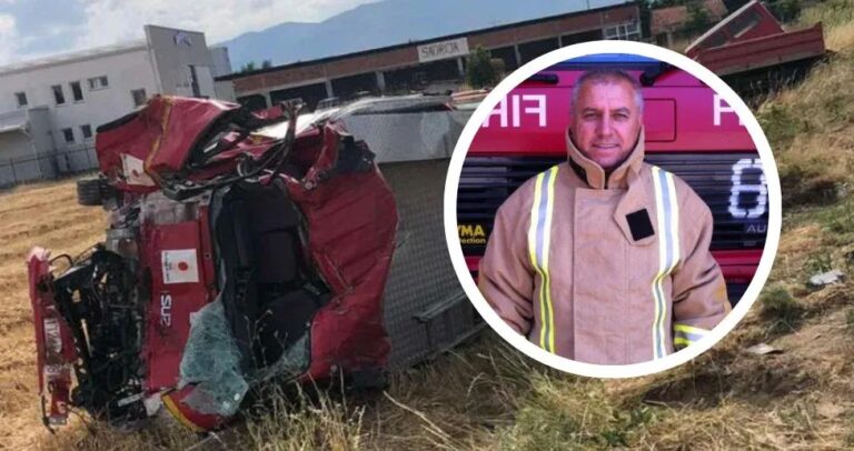 Dalin pamje nga aksidenti tragjik në Gjakovë ku vdiq zjarrfikësi