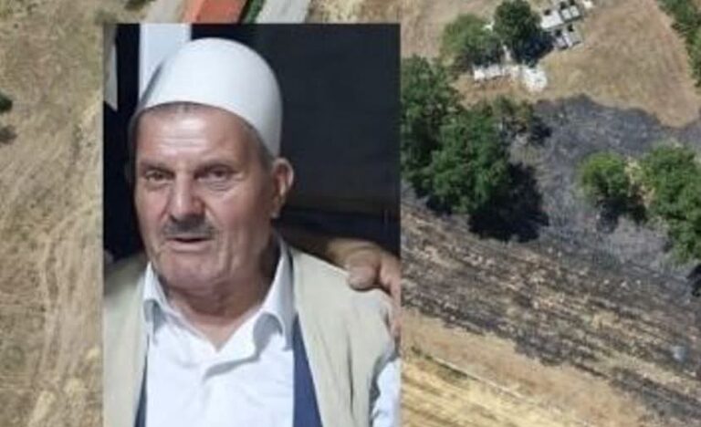 E dhimbshme/ Ky është i moshuari që vdiq në Klinë, duke shuar zjarrin në ara