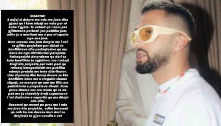 Mungesa e këngëve të reja, Gjesti: Nuk do të dorëzohem deri sa drejtësia të gjejë vendin