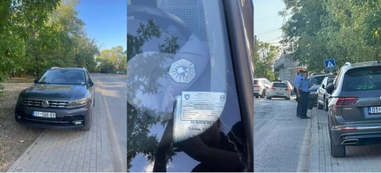 Skandaloze: Policia me dënime për të gjitha veturat e parkuara në vend të ndaluar afër stadiumit në Prishtinë, por jo edhe nënkolonelin e Policisë (VIDEO/FOTO)